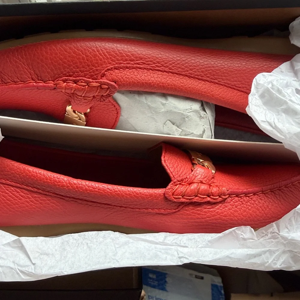 Coach bright orange woman Loafers - Picture 16 of 16